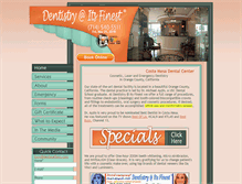 Tablet Screenshot of dentalaffairs.com
